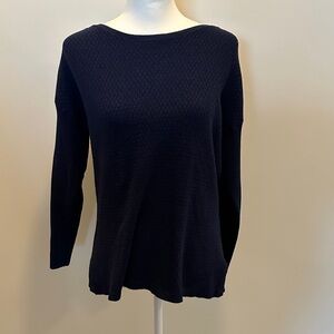 Fatface Classic Navy Long Sleeve Knit Sweater